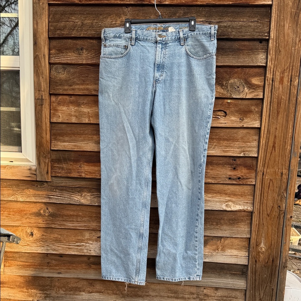 Eddie Bauer 38x34 Classic Blue Denim Jeans
